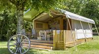 Tente safari confort camping Clos de Banes Argences en Aubrac
