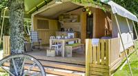 Tente safari confort camping Clos de Banes Argences en Aubrac