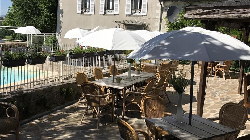 Terrasse ombragée - Clos de Banes